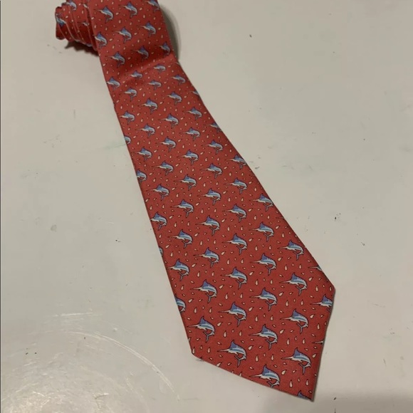 Vineyard Vines Other - Vineyard Vines Marlin Out Of Water Silk Boys Tie